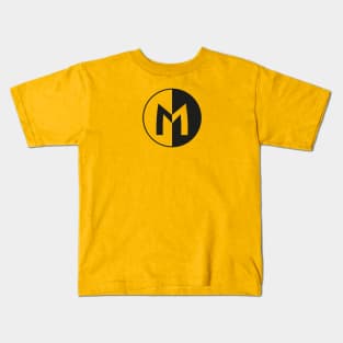 Superhero M (Black and Transparent) Kids T-Shirt